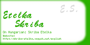 etelka skriba business card